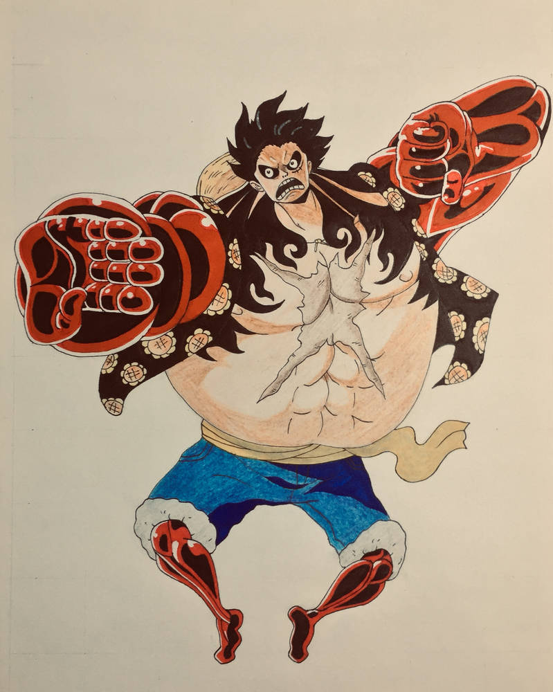 LUFFY GEAR 4TH BOUNCE MAN by JUSWART on DeviantArt