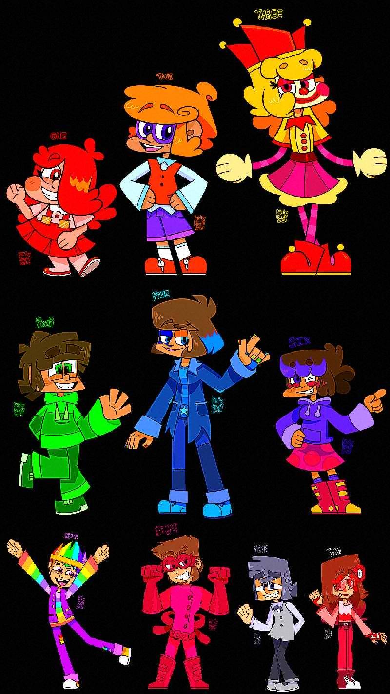 All Numberblocks characters as humans by marynoayem on DeviantArt