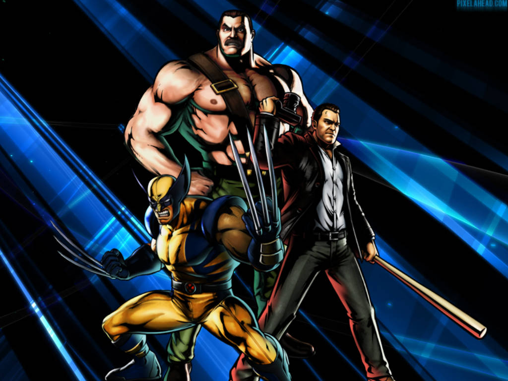 UMVC3 Team Wallpaper: Frank, Haggar, Wolverine
