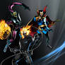 UMVC3 Team Wallpaper: Ghost Rider, Strange, Skrull