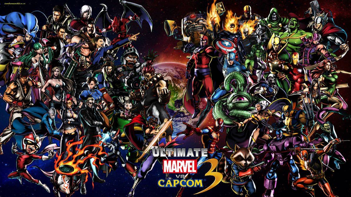 Ultimate Marvel vs Capcom 3 cast Wallpaper by bxb-minamimoto on DeviantArt