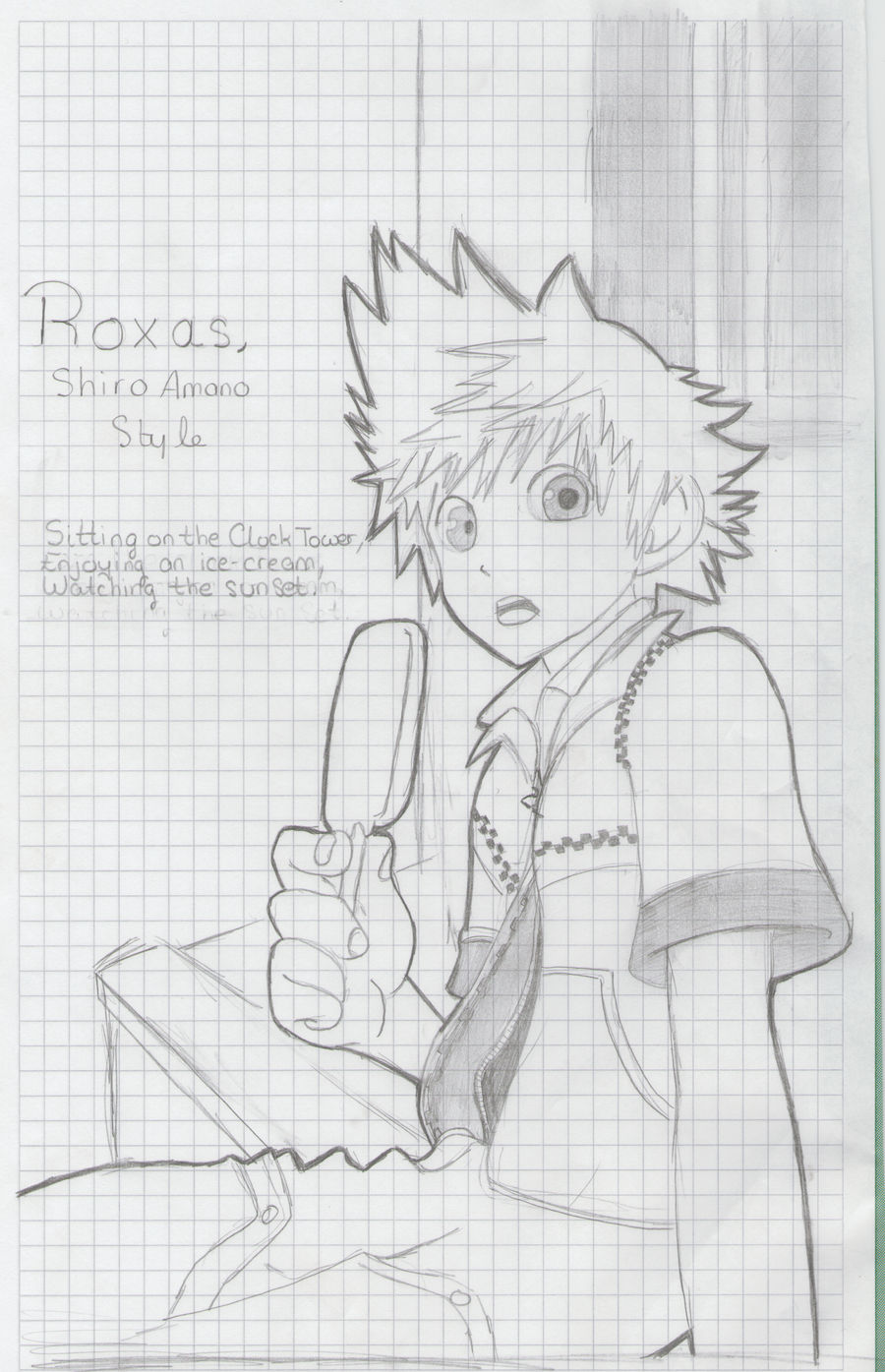 Roxas, Shiro Amano style
