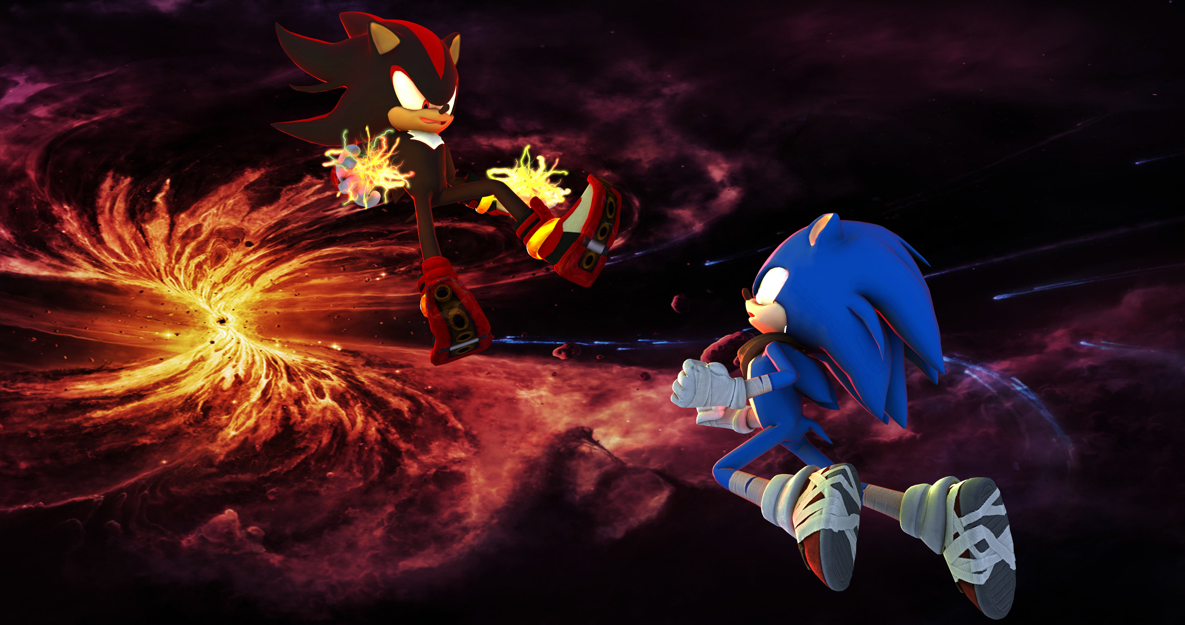 Dark Sonic by spoonScribble on DeviantArt