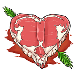 Heart Shaped Steak by Wyngrew