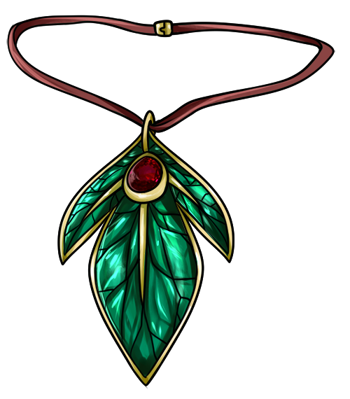 Emerald Leaf Necklace by Wyngrew on DeviantArt