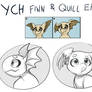 YCH - Quill and Finn Ears