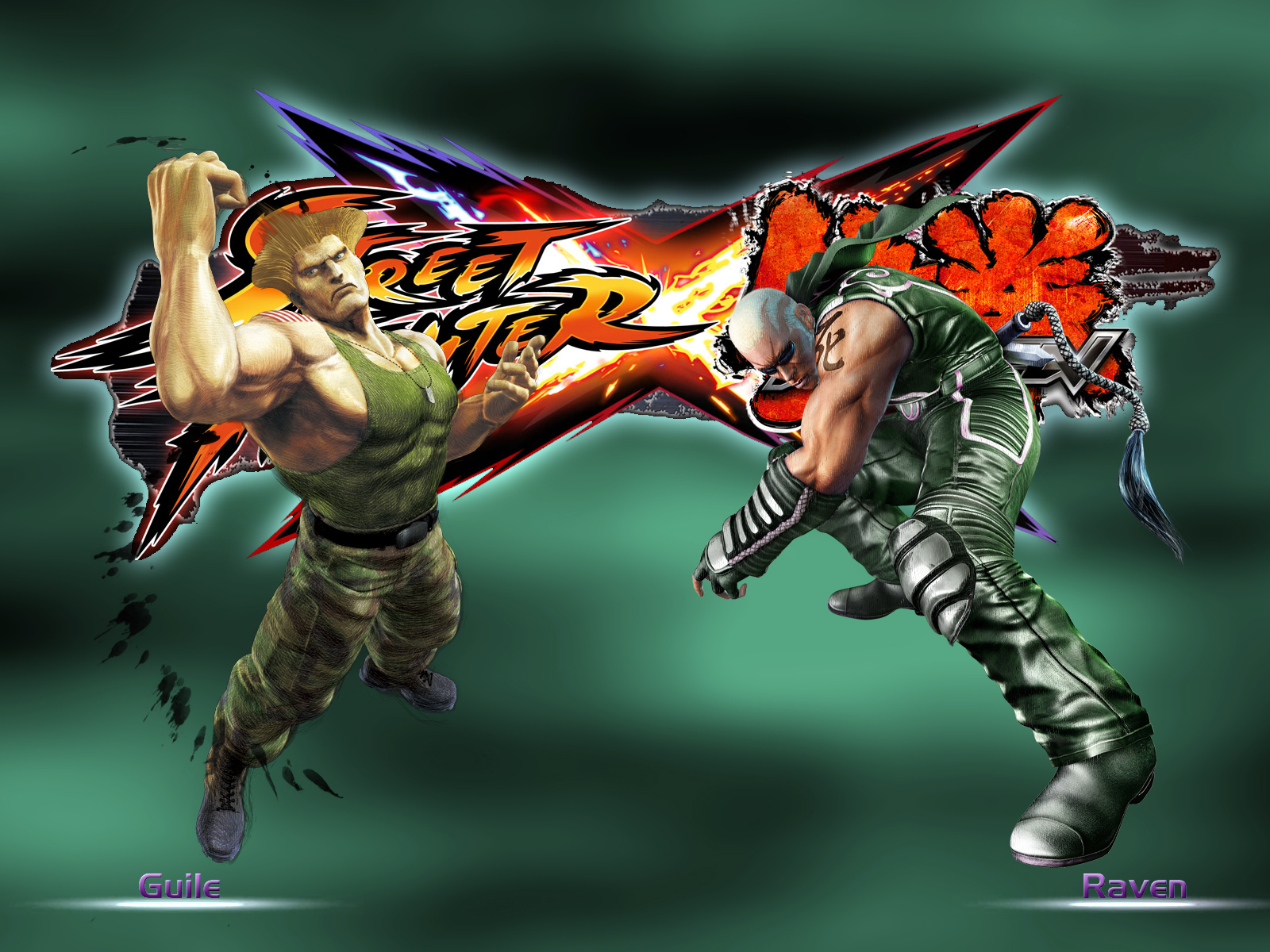 Guile vs Raven - SFxTekken