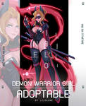 [OPEN] ADOPTABLE : Demon warrior girl 08 by LiliAlone