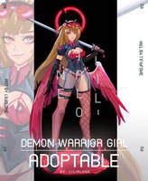 [OPEN] ADOPTABLE : Demon warrior girl 09 by LiliAlone