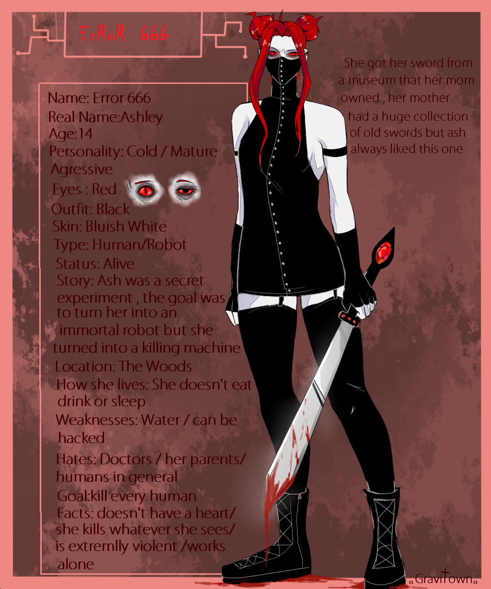 error 666 OC by Gravitown on DeviantArt error 666 OC by Gravitown on DeviantArt