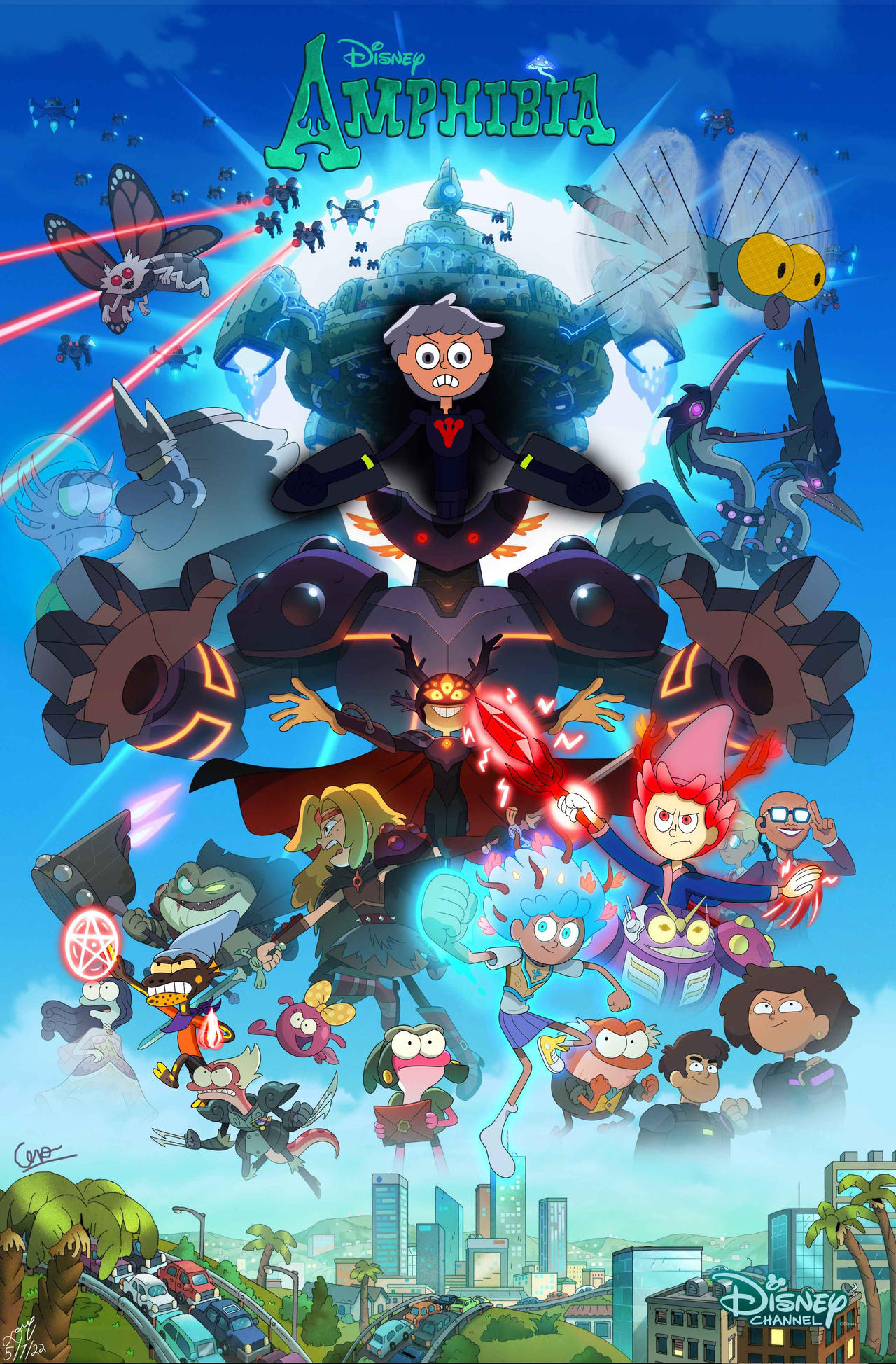 Amphibia Poster Finn And Darrell Joins The Battle By CiroPhoenix On amphibia-poster-finn-and-darrell-joins-the-battle-by-cirophoenix-on