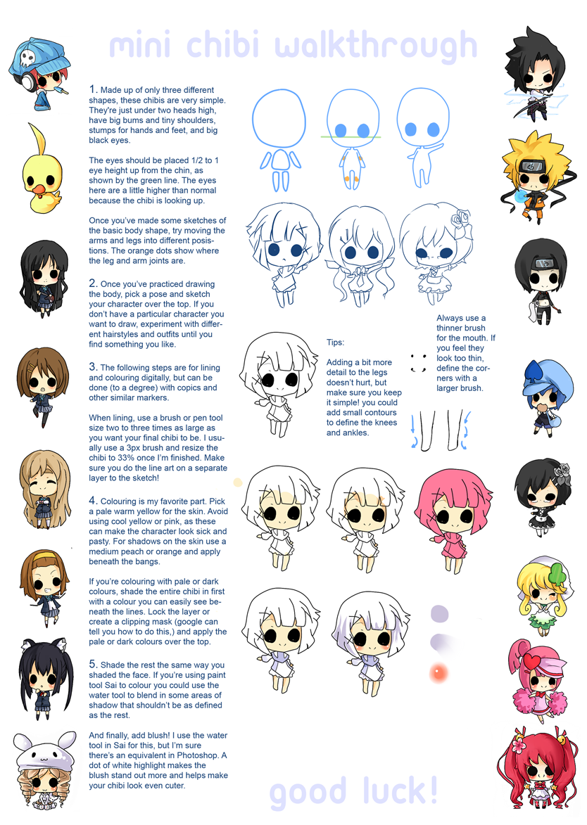 Mini Chibi Tutorial By Xephia On Deviantart