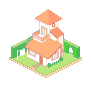 Isometric Pixel House 2