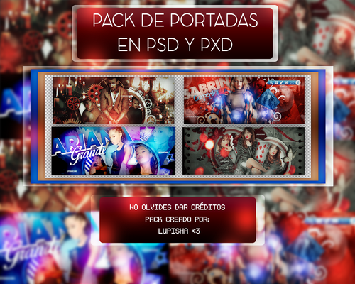 PACK DE PORTADAS EN PSD Y PXD