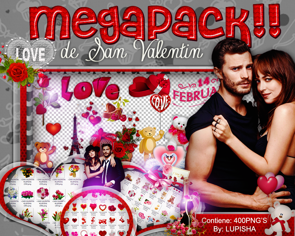 +MEGAPACK PNG DE SAN VALENTIN