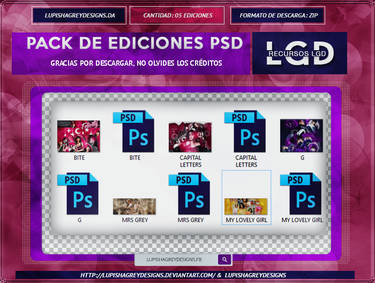 PACK DE EDICIONES EN PSD