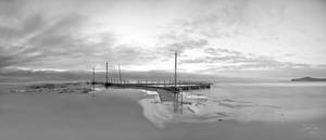 Mona Vale Beach pool Black and White