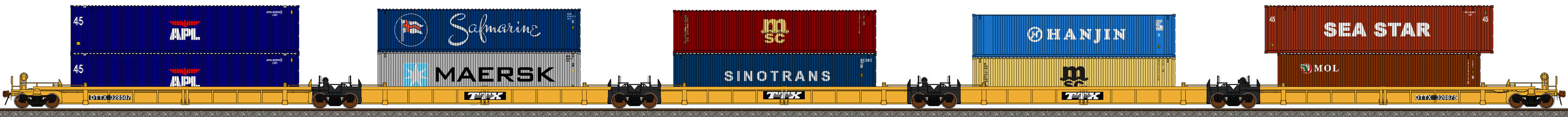 Dttx Deviantart DTTX 5 Pack Double Stack #1 by TrainiaxDrawer on DeviantArt