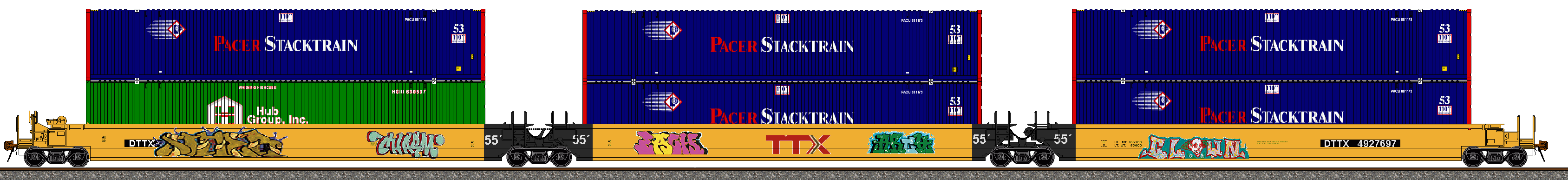 Dttx Deviantart DTTX Articulated Triple Stack Set #9 by TrainiaxDrawer on DeviantArt