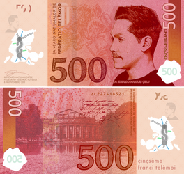 Telemor 500 Franc Note