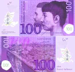 Telemor 100 Francs, 2023 Version