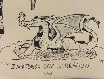 Inktober Day Twelve: Dragon