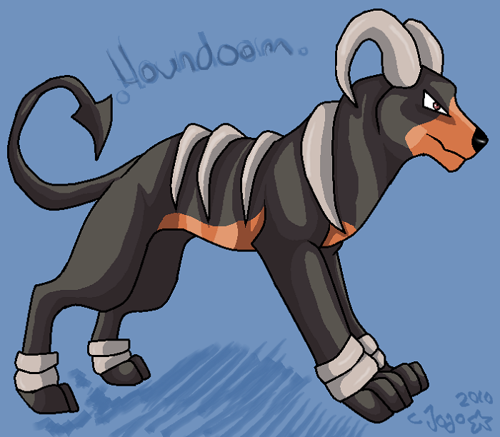 Houndoom ms painting