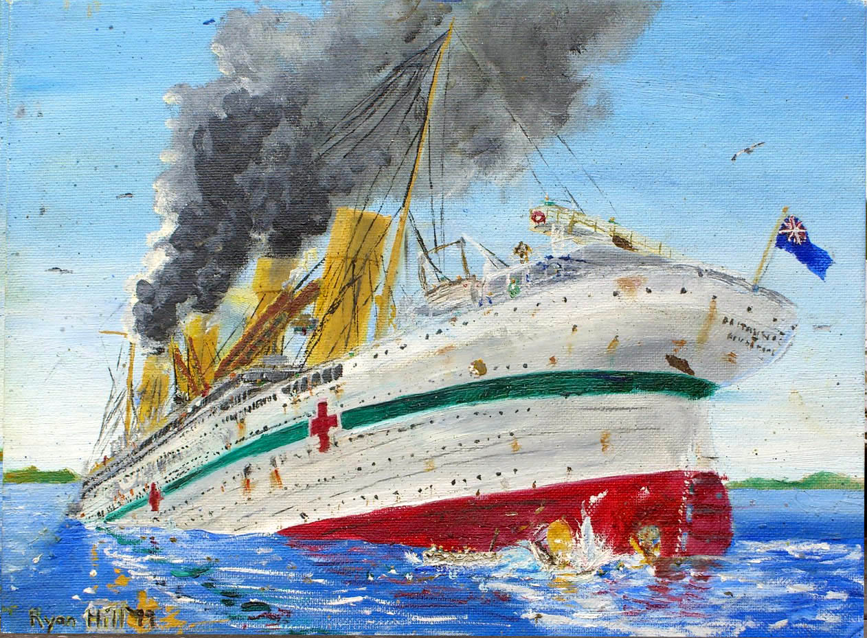 Sinking Of The Britannic 1 By Rhill555 On Deviantart