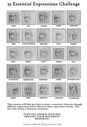 25 expressions of Alex