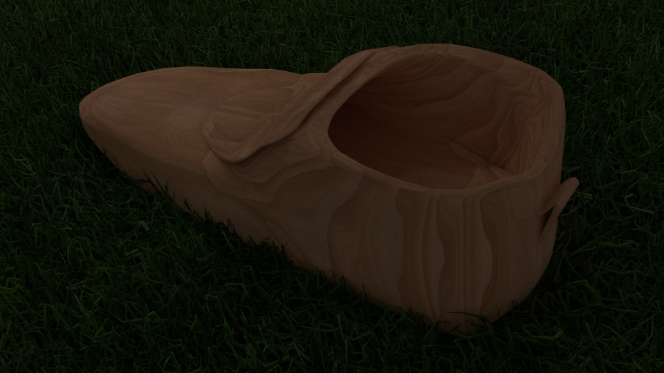 Wooden shoe