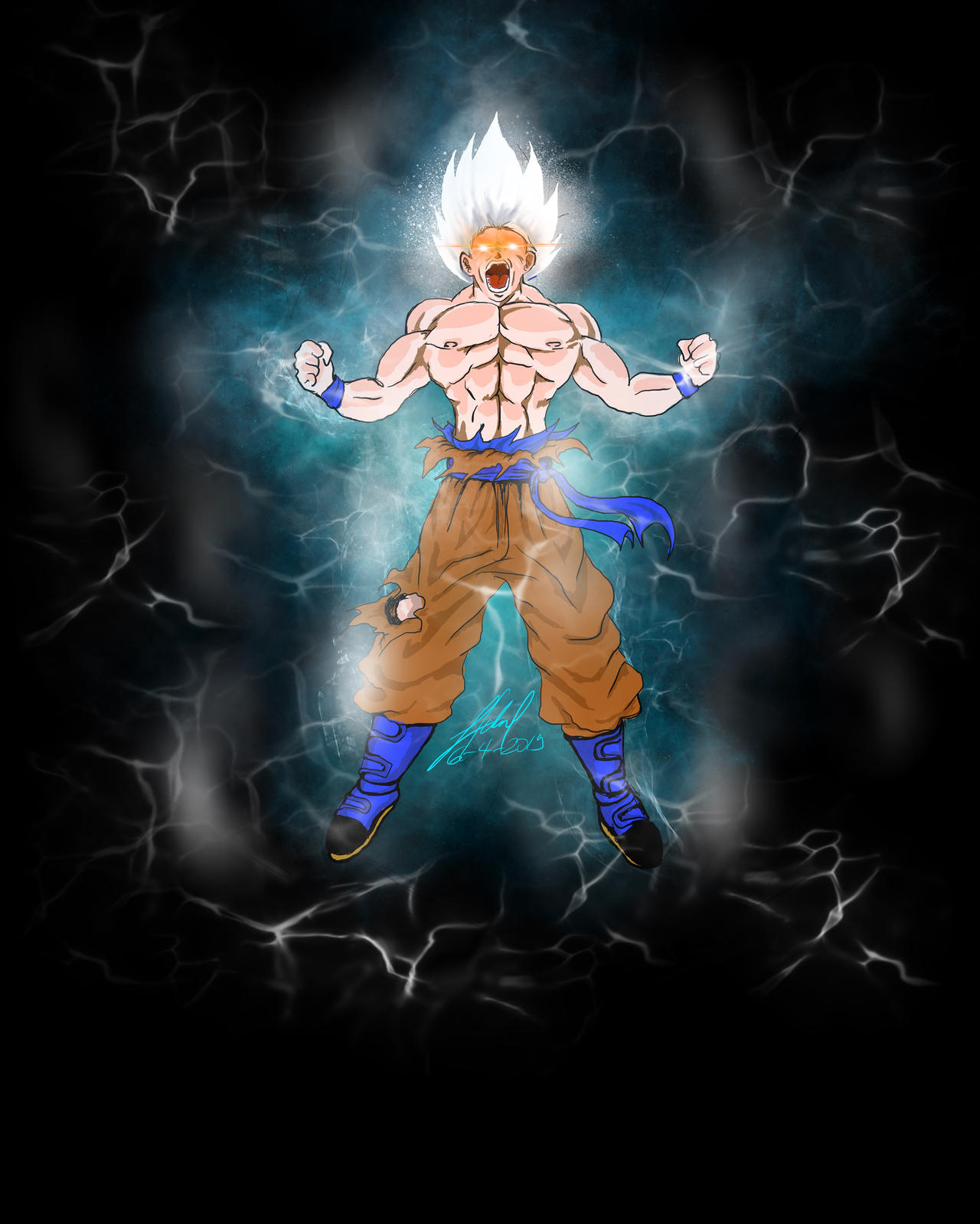 Goku MUI Rage by dudezkie on DeviantArt