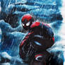 Spider-man in the rain