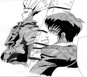 Wolfwood and Vash