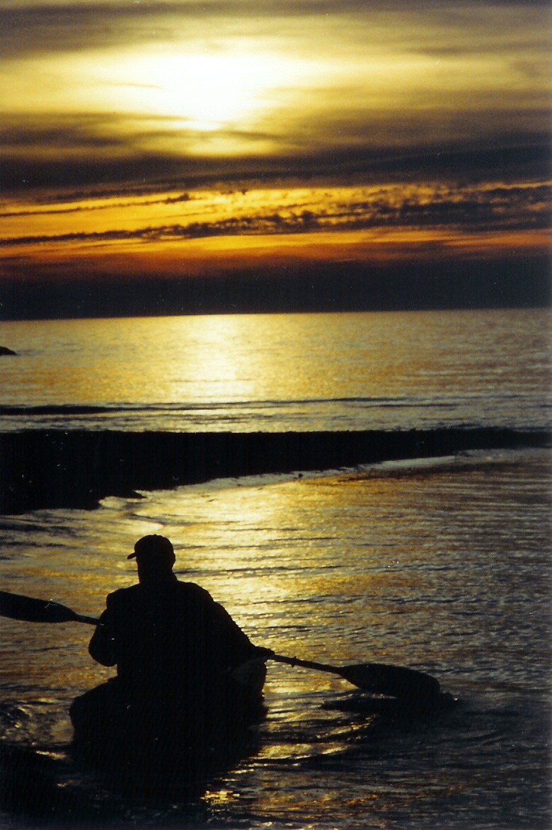 My dad at sunset