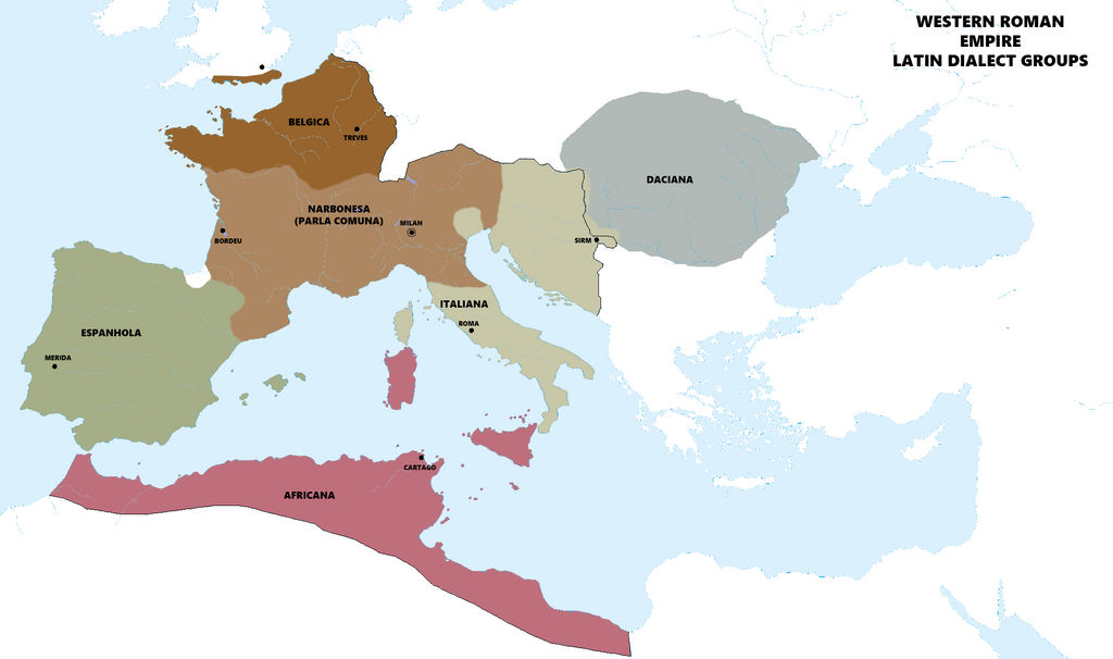 Latino Rome Dialect Groups of Latin in a Surviving Rome by kazumikikuchi on DeviantArt