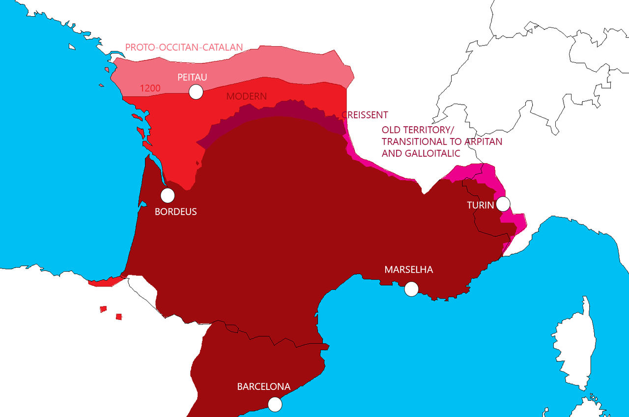 The Retreat of the Occitan and Catalan languages by kazumikikuchi on ...