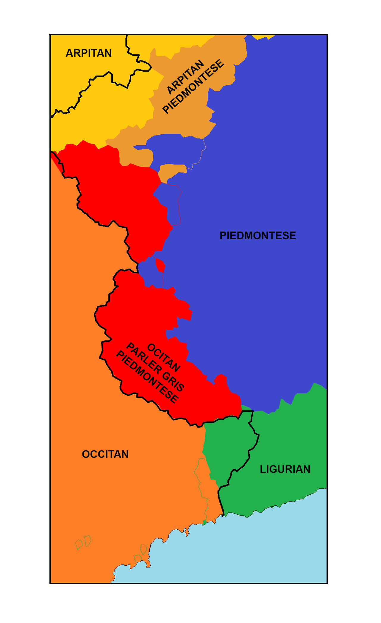 French Italian border linguistic map by kazumikikuchi on DeviantArt