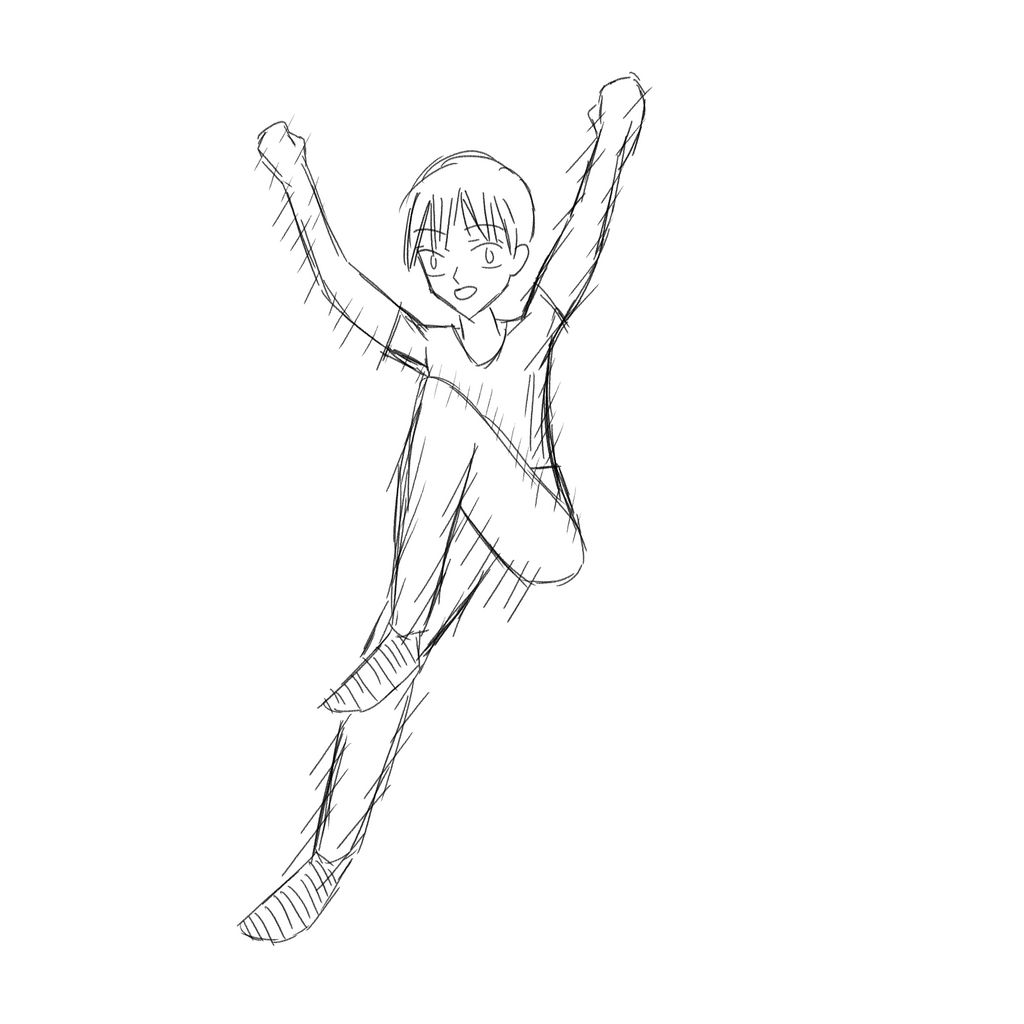 Jumping pose practice by kazumikikuchi on DeviantArt