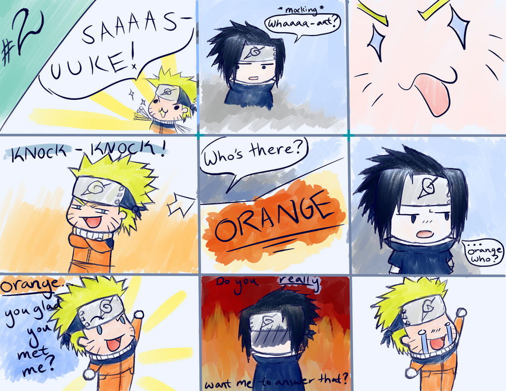 Naruto and Sasuke Bad Jokes #2 by CervineBlue on DeviantArt
