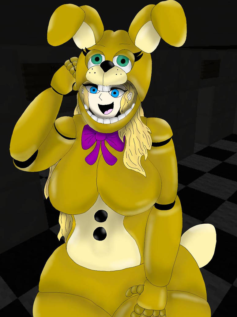 Springbonnie Suit Getting Spring Locks Female Spring Bonnie suit by djdudvsldb on DeviantArt