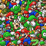 A joyous, colorful (((Super Mario))), complete wit