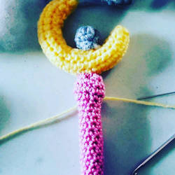 crochet sailor moon wand