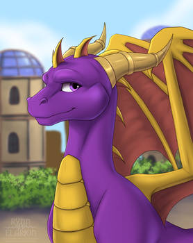 Spyro art for Dragon Appreciation Day