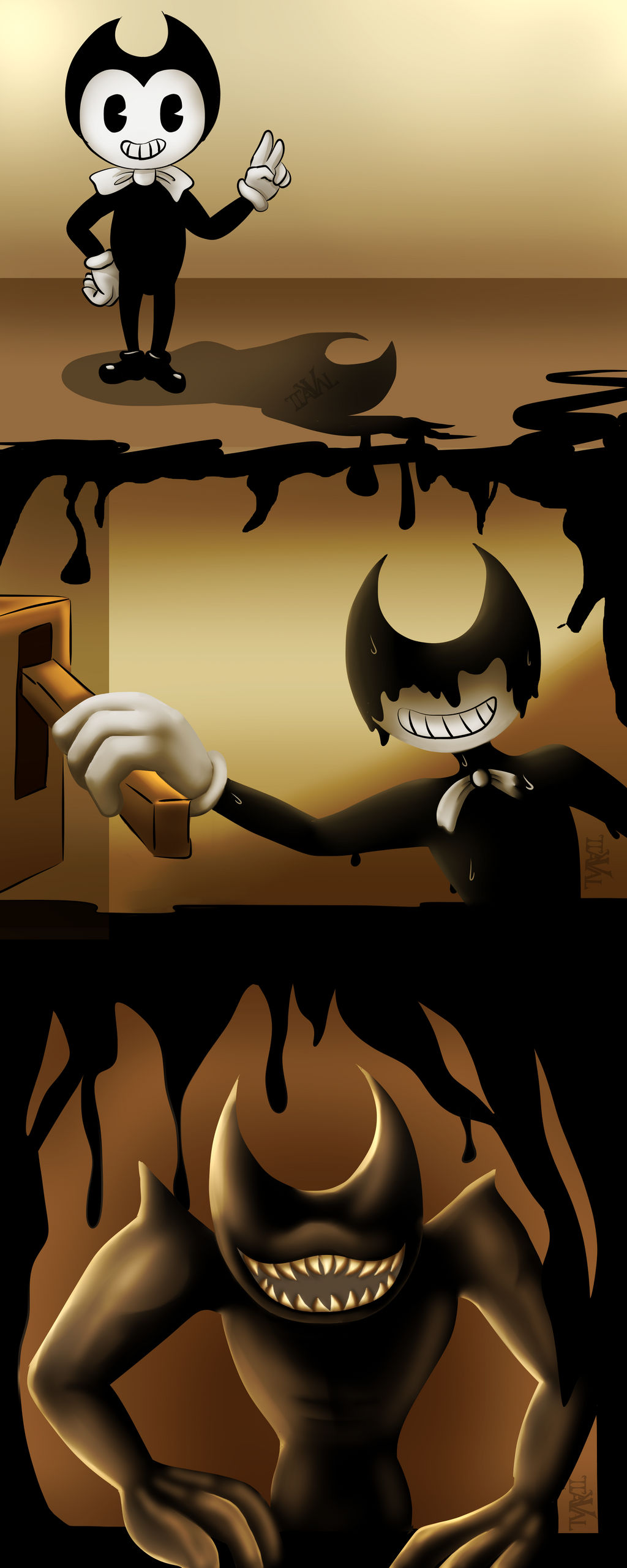 Batim Ink Ouddle The Ink Demon - BATIM by LadyValKatt on DeviantArt