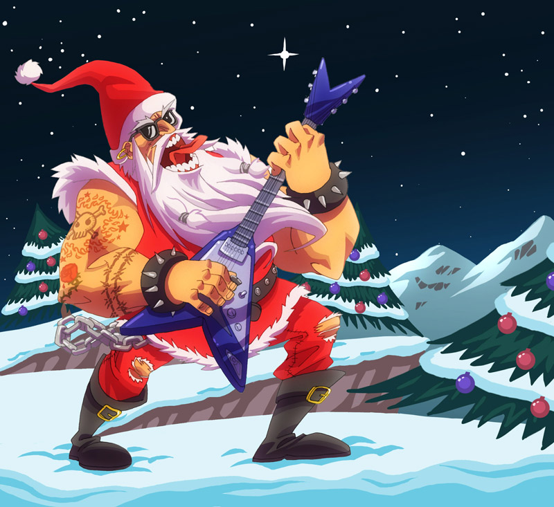 Santa Rockstar