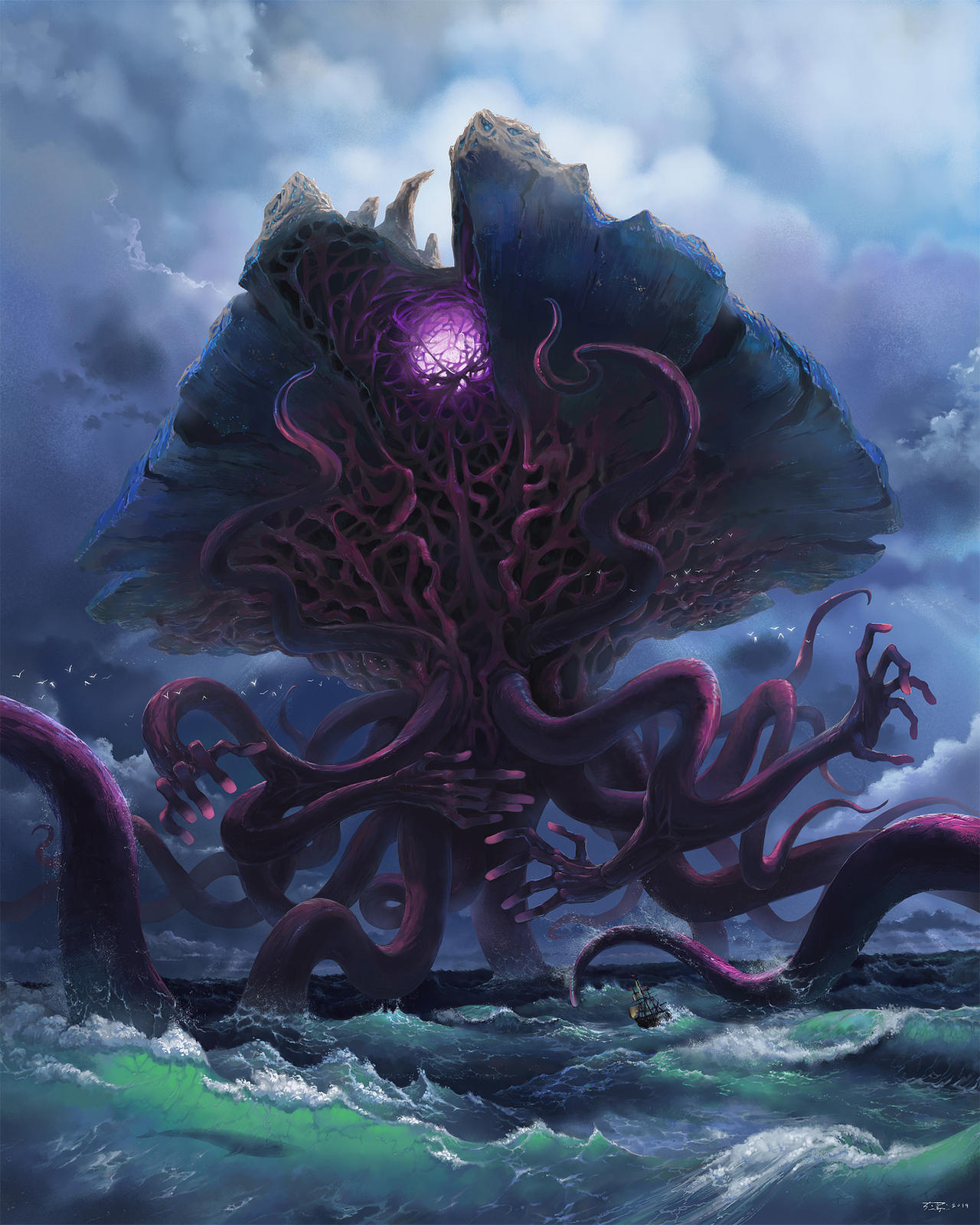 Emralul The Emrakul and the Sea by ZEBES on DeviantArt