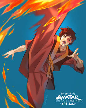 Zuko flame kick