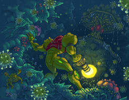 Samus Encounters Spore Spawn