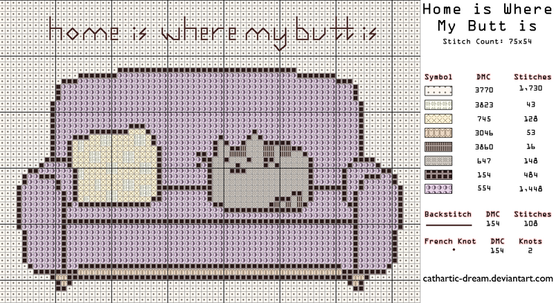 [[FREE Pattern]] Home is Where My Butt is