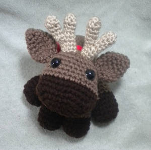 Murray the Moose - crochet amigurumi by StitchedLoveCrochet